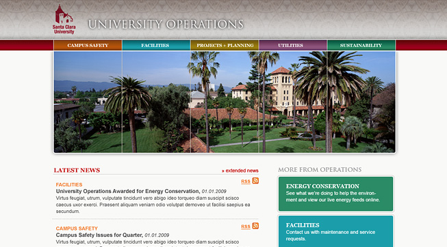 Santa Clara University Operations